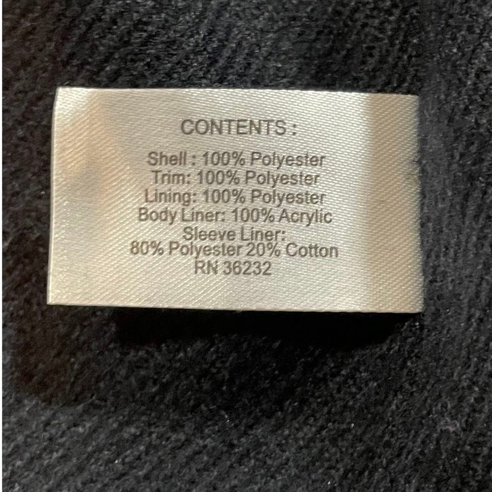 Gallery Women's M Black Field Jacket Brown Contrast Collar Lined Utility Coat - Picture 10 of 15